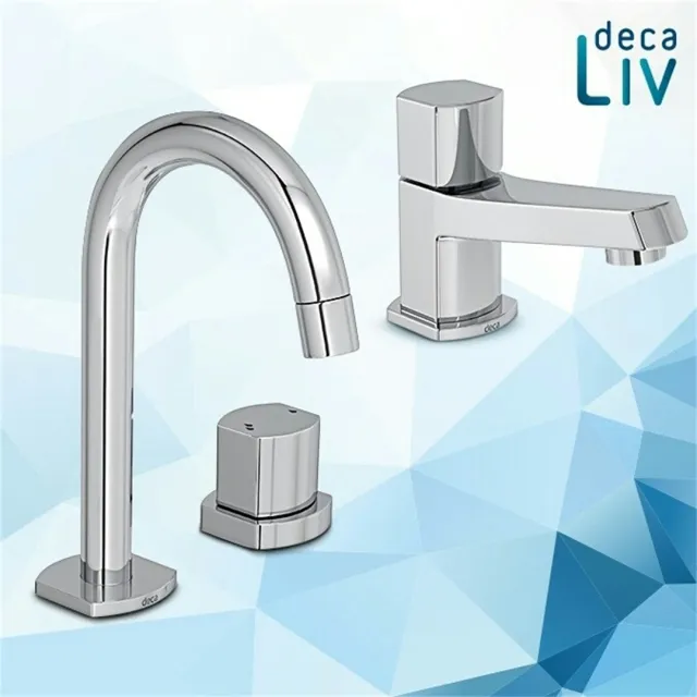 Uma proposta Deca para unir estética e funcionalidade no banheiro e na cozinha. Fale com a KUBBO para consultar dis...