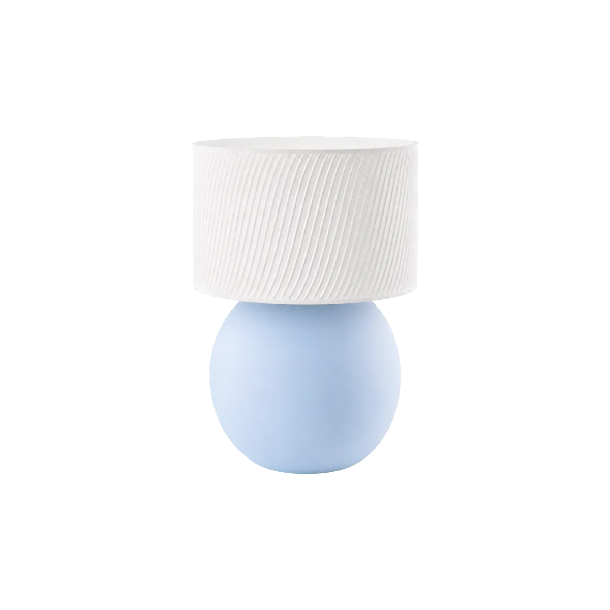 Luminária de Mesa Lívia – Base Orgânica e Cúpula Ondulada