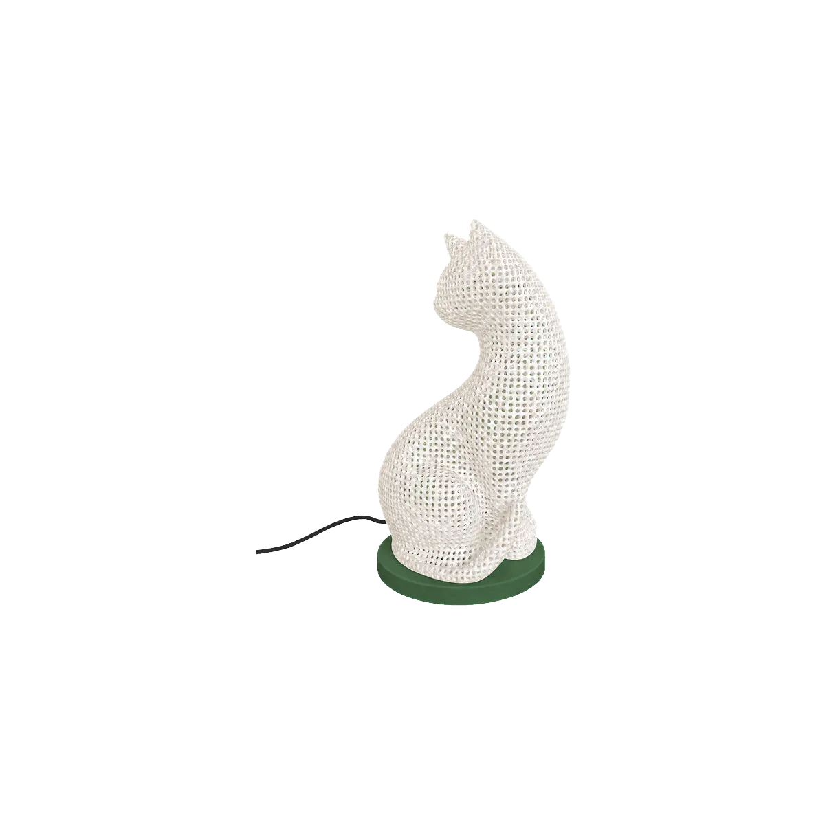 Luminária de Mesa Emília – Escultura de Gato Iluminada — foto 5