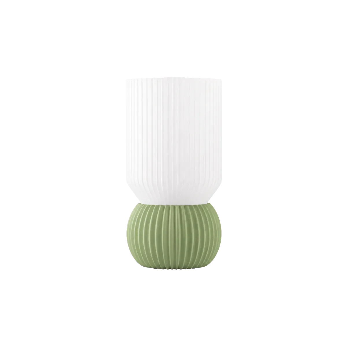 Luminária de Mesa Sofia com Base Esférica Canelada
