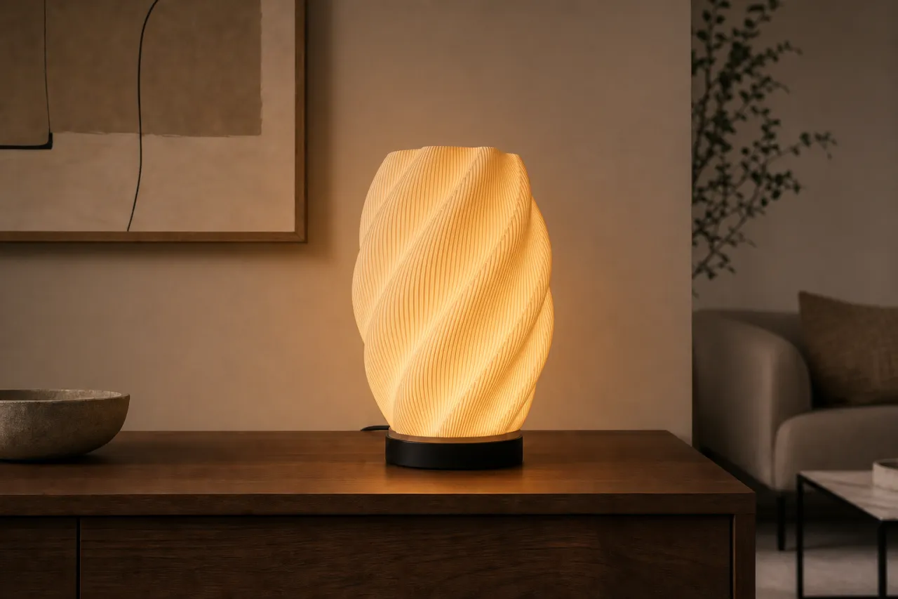 Luminária de Mesa Giovana com Trama Helicoidal — foto 9