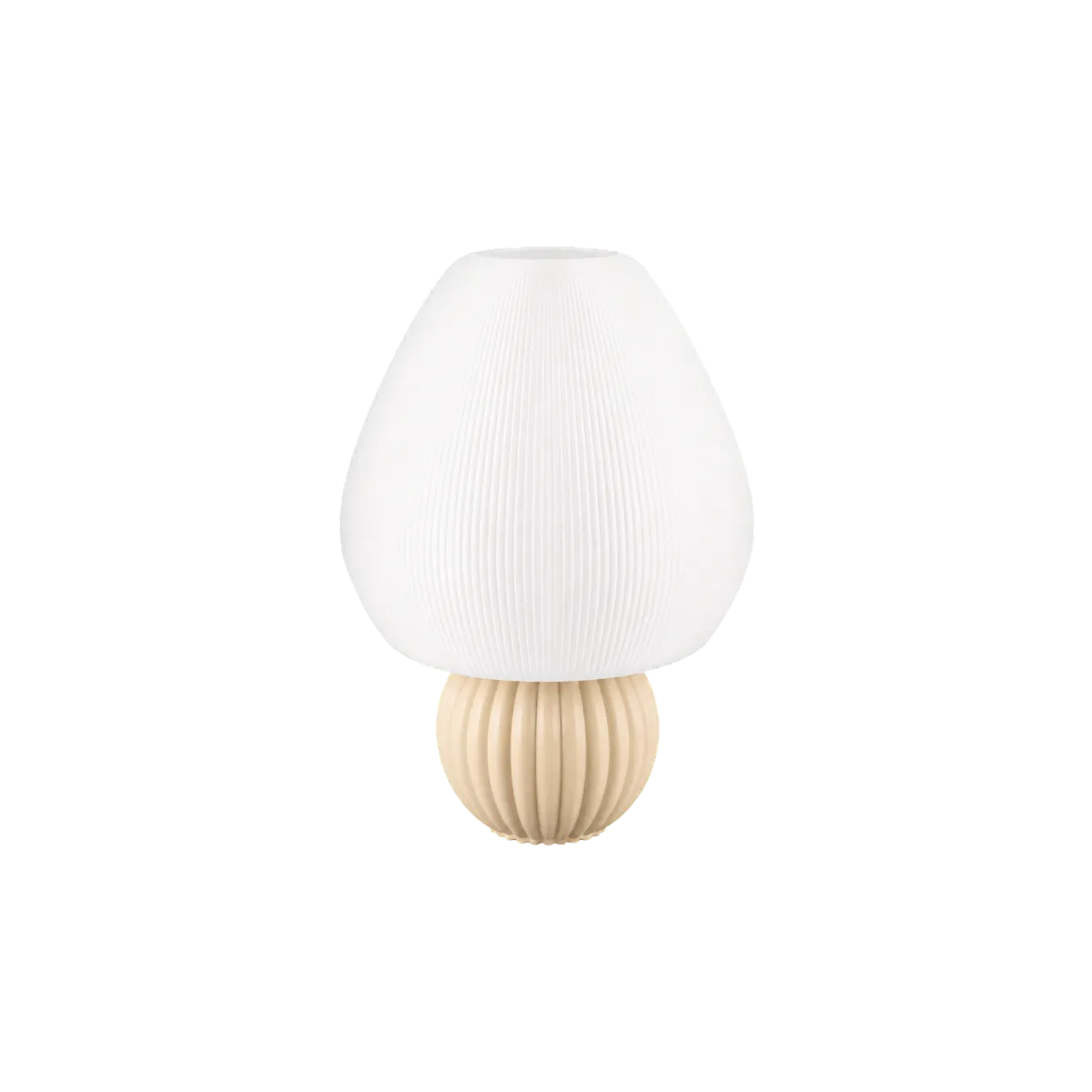 Luminária de Mesa Franciele com Cúpula Orgânica Difusa