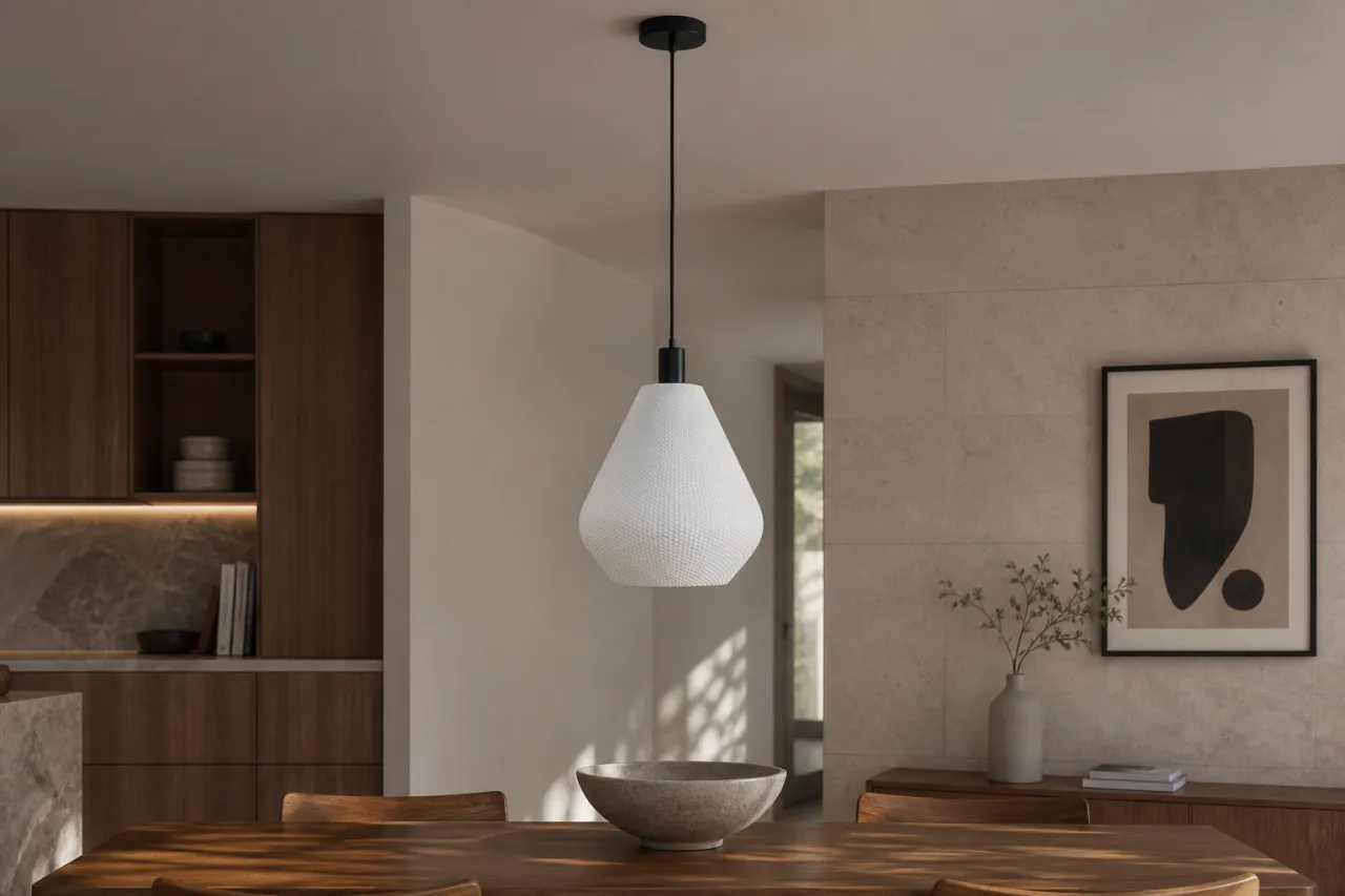 Luminária Pendente Ester com Silhueta Geométrica — foto 8