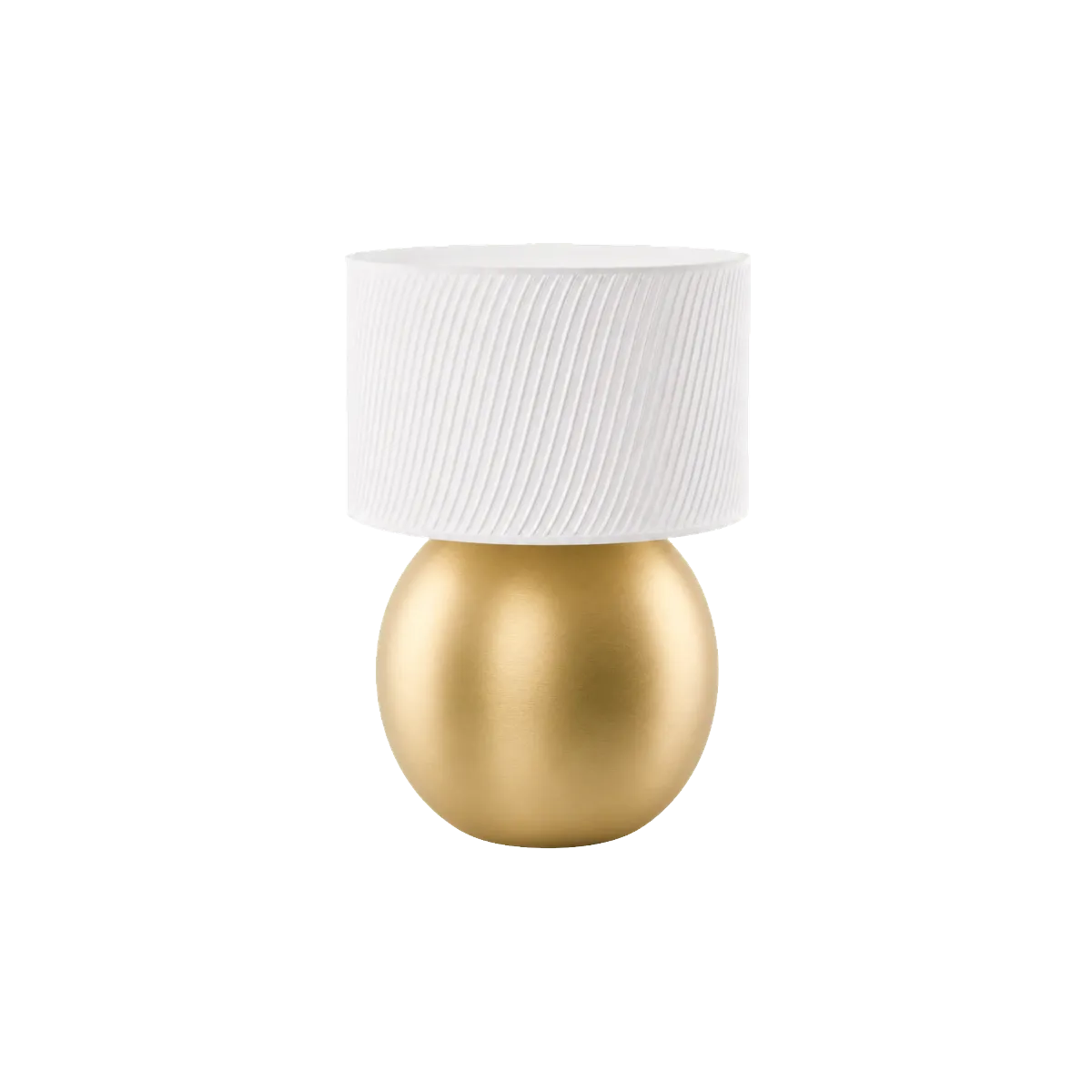 Luminária de Mesa Lívia – Base Orgânica e Cúpula Ondulada — foto 4