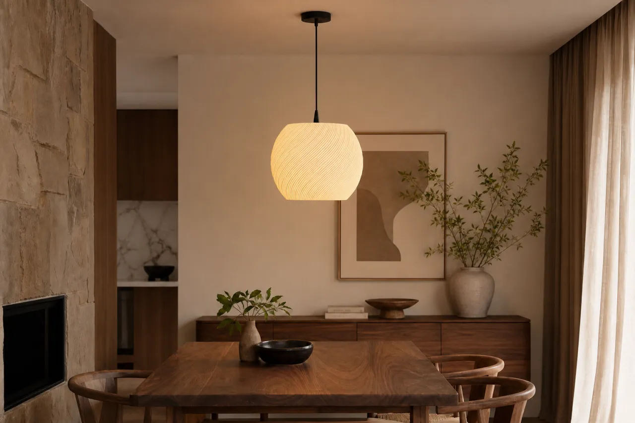 Luminária Pendente Flávia com Forma Esférica — foto 9