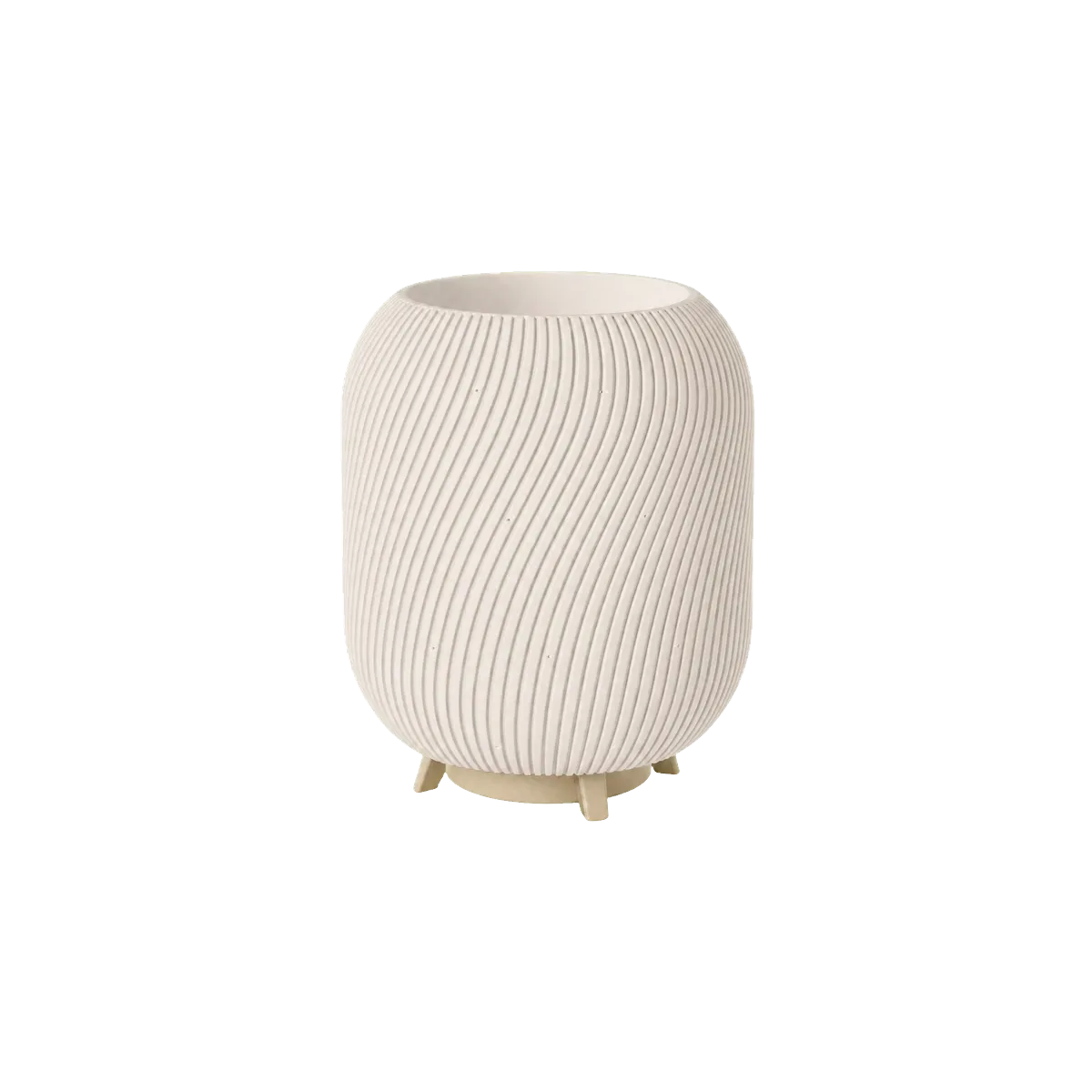 Luminária de Mesa Gabriela – Curvas Espirais com Luz Aconchegante