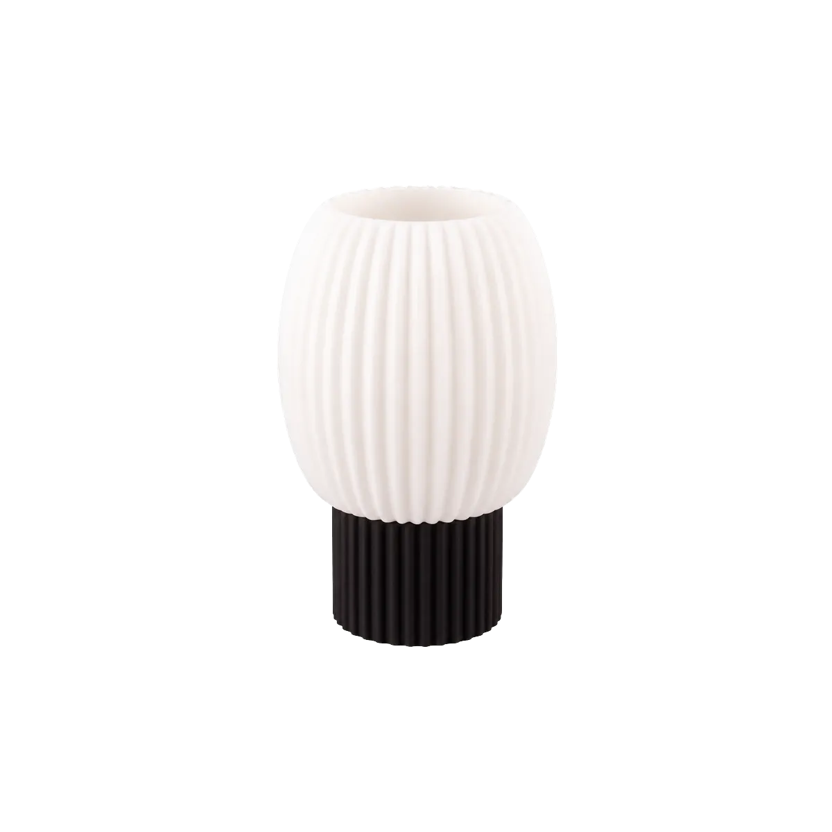 Luminária de Mesa Rebeca com Difusor Oval Canelado