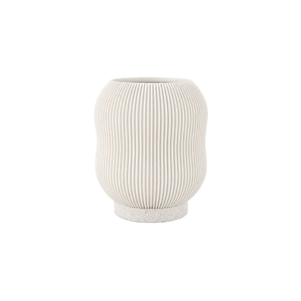 Luminária de Mesa Nicole Estilo Lanterna com Ondas Verticais — foto 7