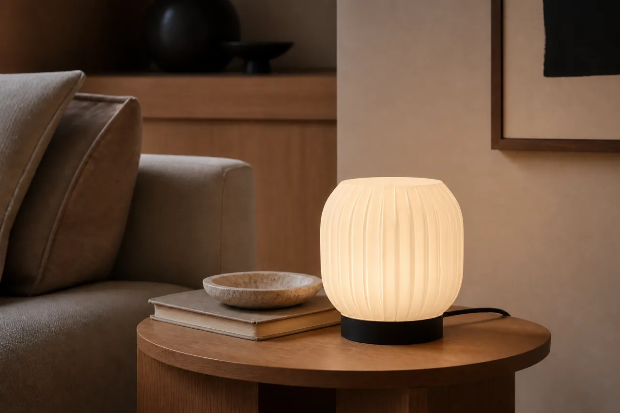 Luminária de Mesa Sabrina com Difusor Canelado — foto 9