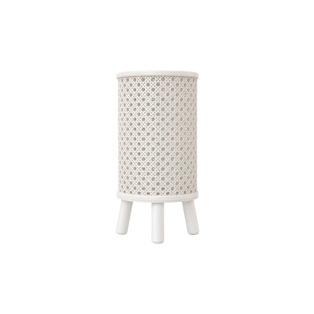 Luminária de Mesa Vitória com Trama Rattan e Base de Três Pés — foto 2