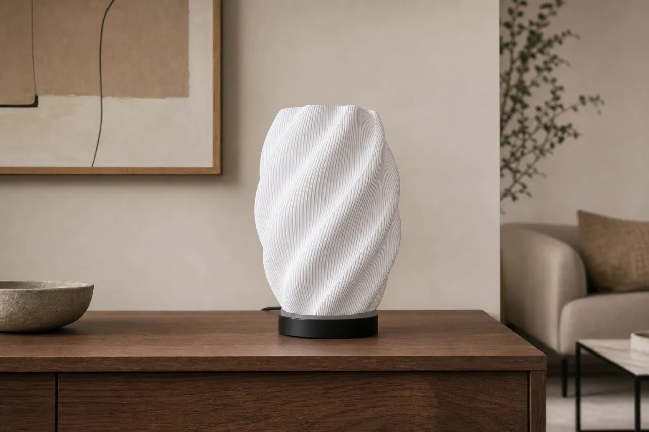 Luminária de Mesa Giovana com Trama Helicoidal — foto 8