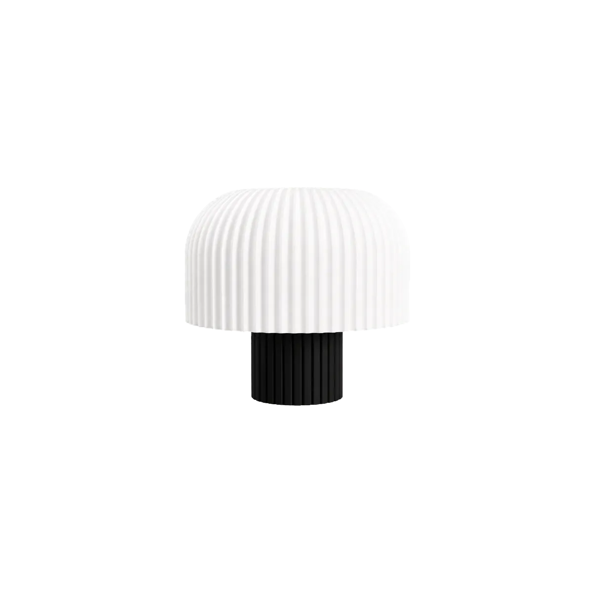 Luminária de Mesa Beatriz com Cúpula Cogumelo Canelada — foto 3