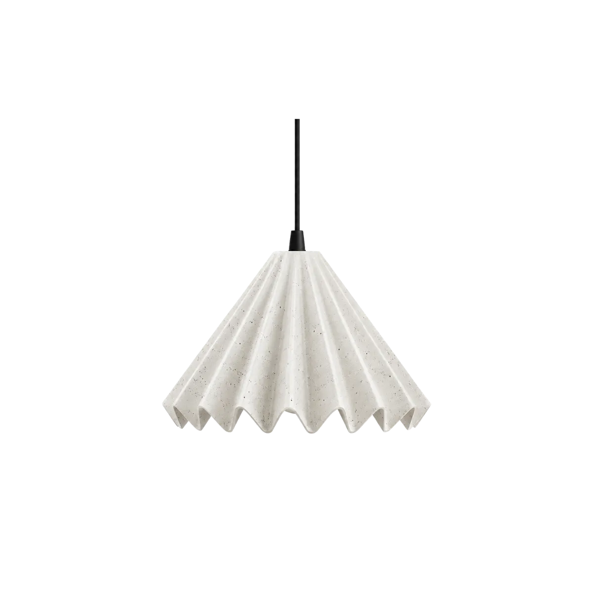 Luminária Pendente Carina Artesanal com Design Ondulado