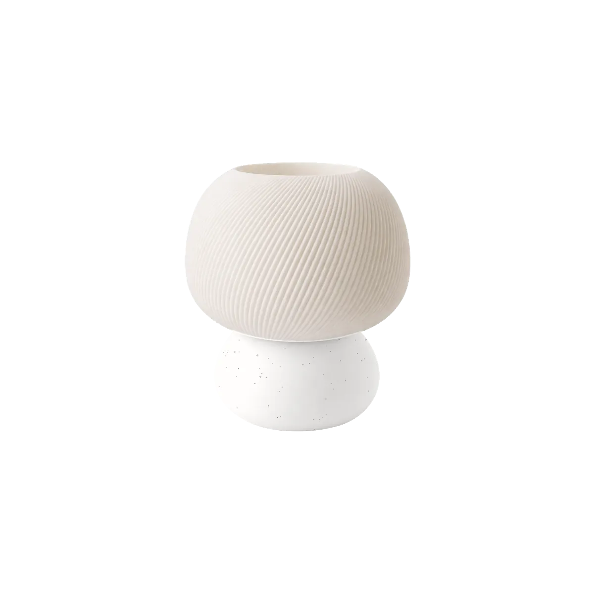 Luminária de Mesa Valentina – Forma Orgânica com Textura Espiral — foto 7