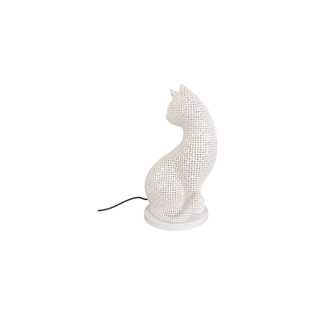 Luminária de Mesa Emília – Escultura de Gato Iluminada — foto 2