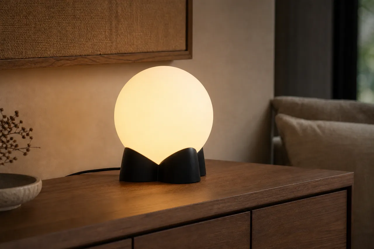 Luminária de Mesa Natália com Globo Luminoso — foto 9