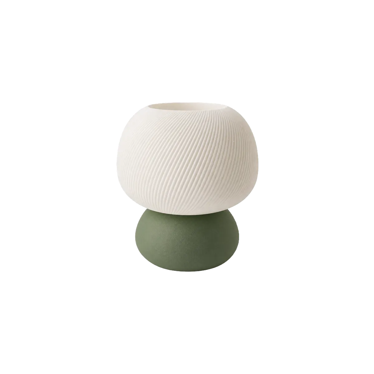 Luminária de Mesa Valentina – Forma Orgânica com Textura Espiral — foto 6