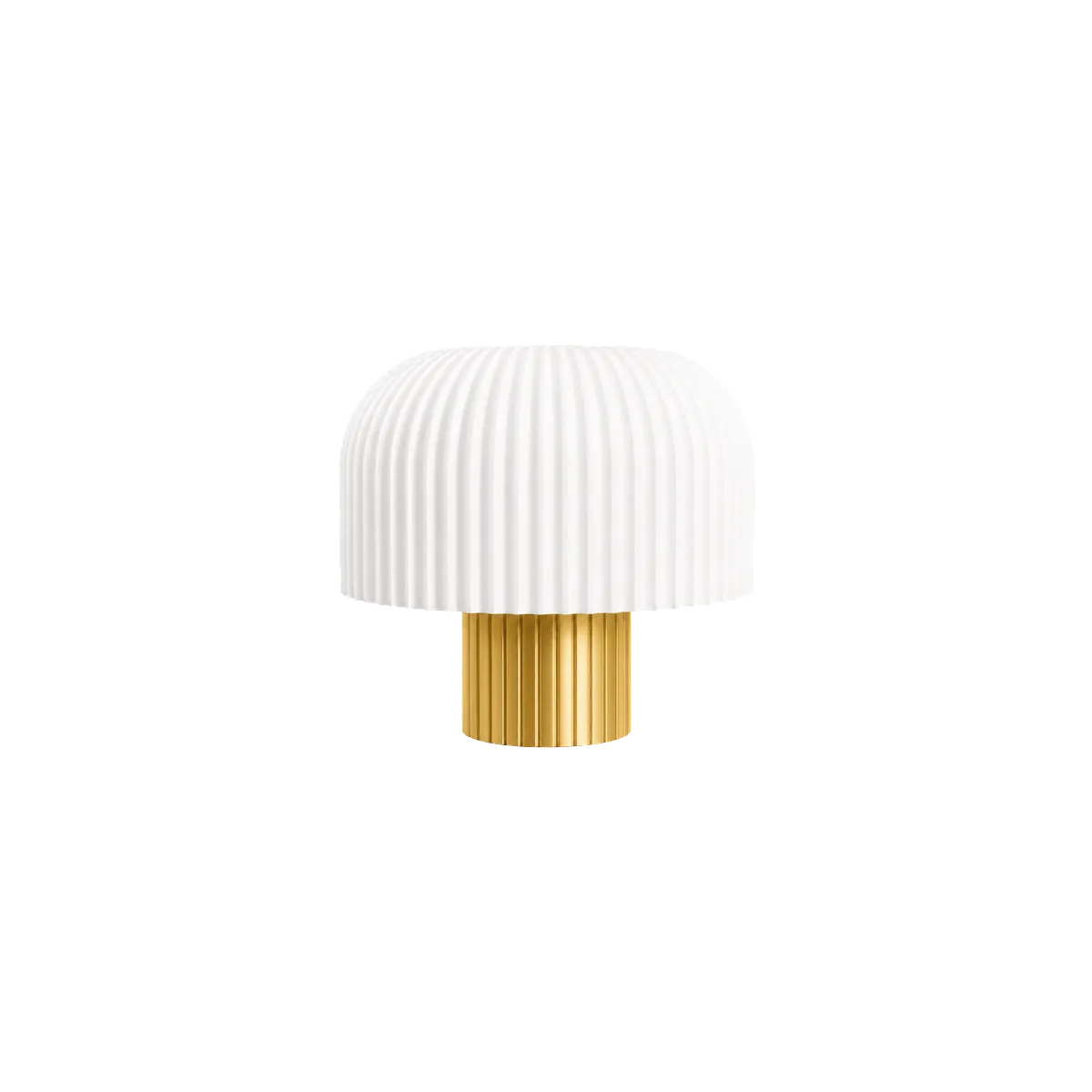 Luminária de Mesa Beatriz com Cúpula Cogumelo Canelada — foto 4