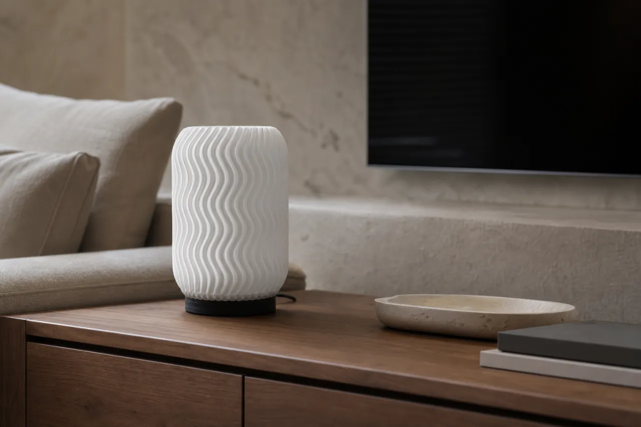 Luminária de Mesa Letícia com Ondas Verticais — foto 8
