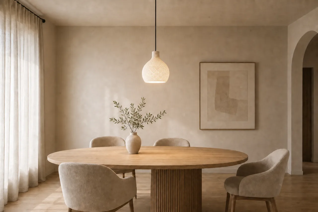 Luminária Pendente Luana Artesanal com Design Orgânico e Textura Ondulada — foto 9