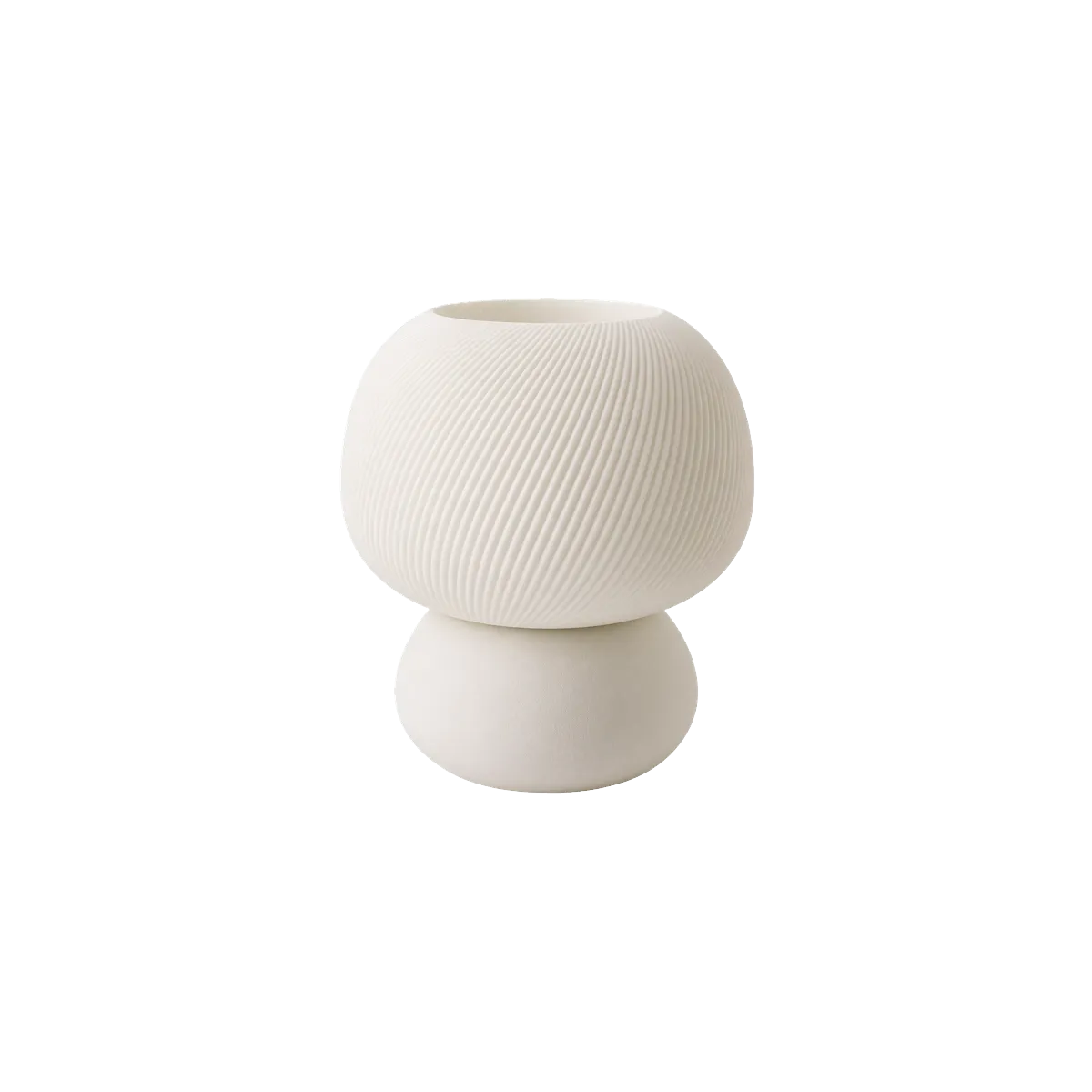 Luminária de Mesa Valentina – Forma Orgânica com Textura Espiral — foto 2