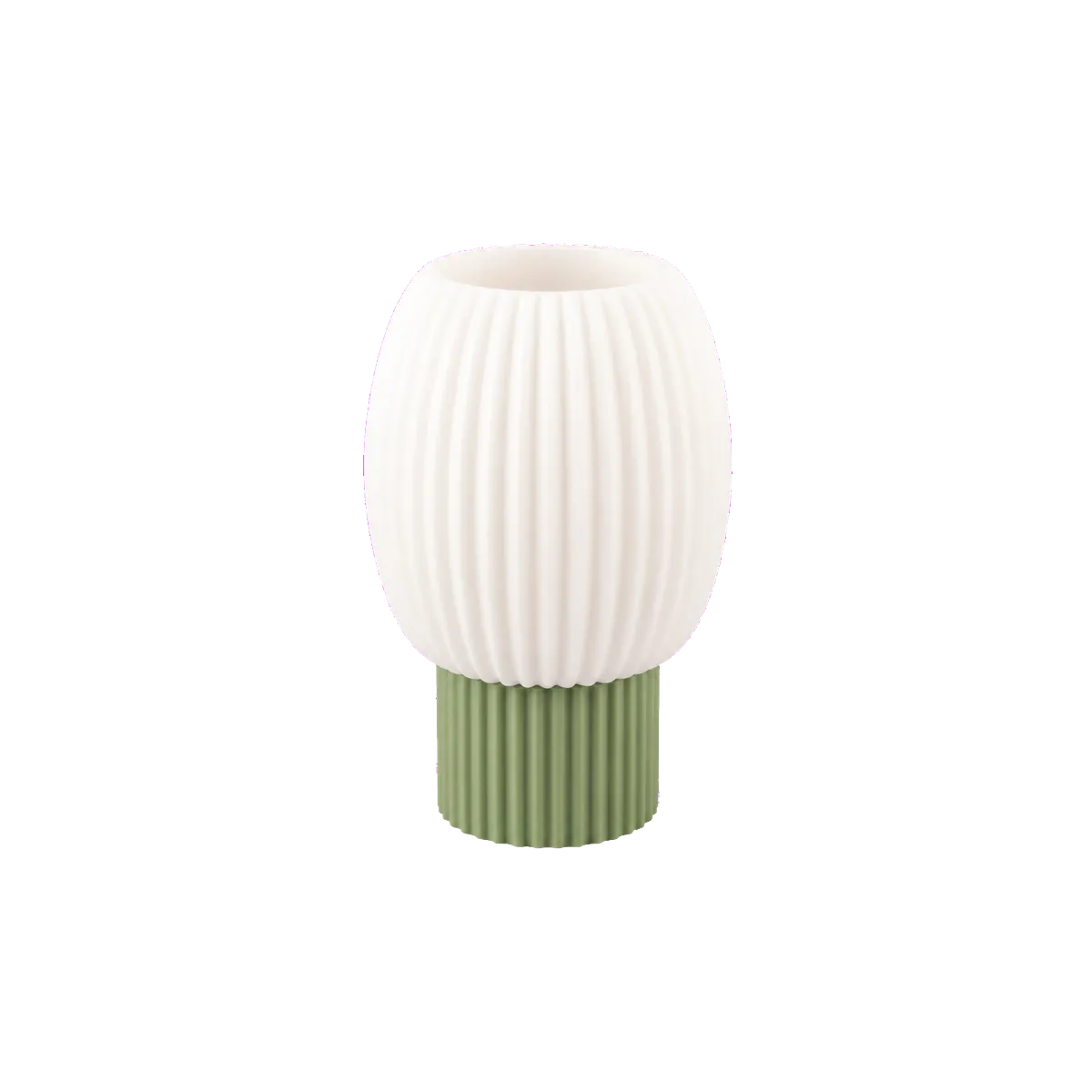 Luminária de Mesa Rebeca com Difusor Oval Canelado — foto 5