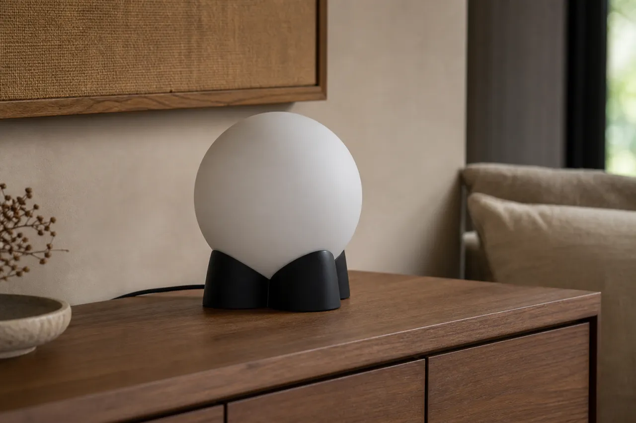 Luminária de Mesa Natália com Globo Luminoso — foto 8