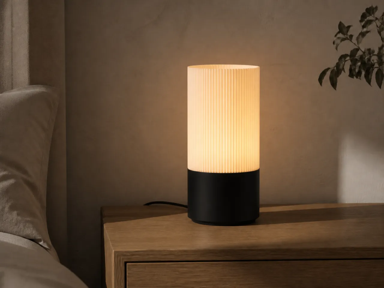 Luminária de Mesa Denise – Minimalismo Cilíndrico Elegante — foto 9