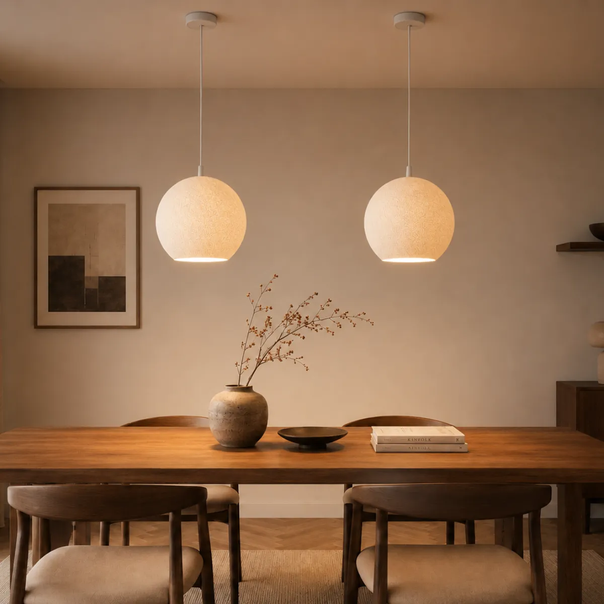 Luminária Pendente Pietra Artesanal com Design Esférico Minimalista — foto 8