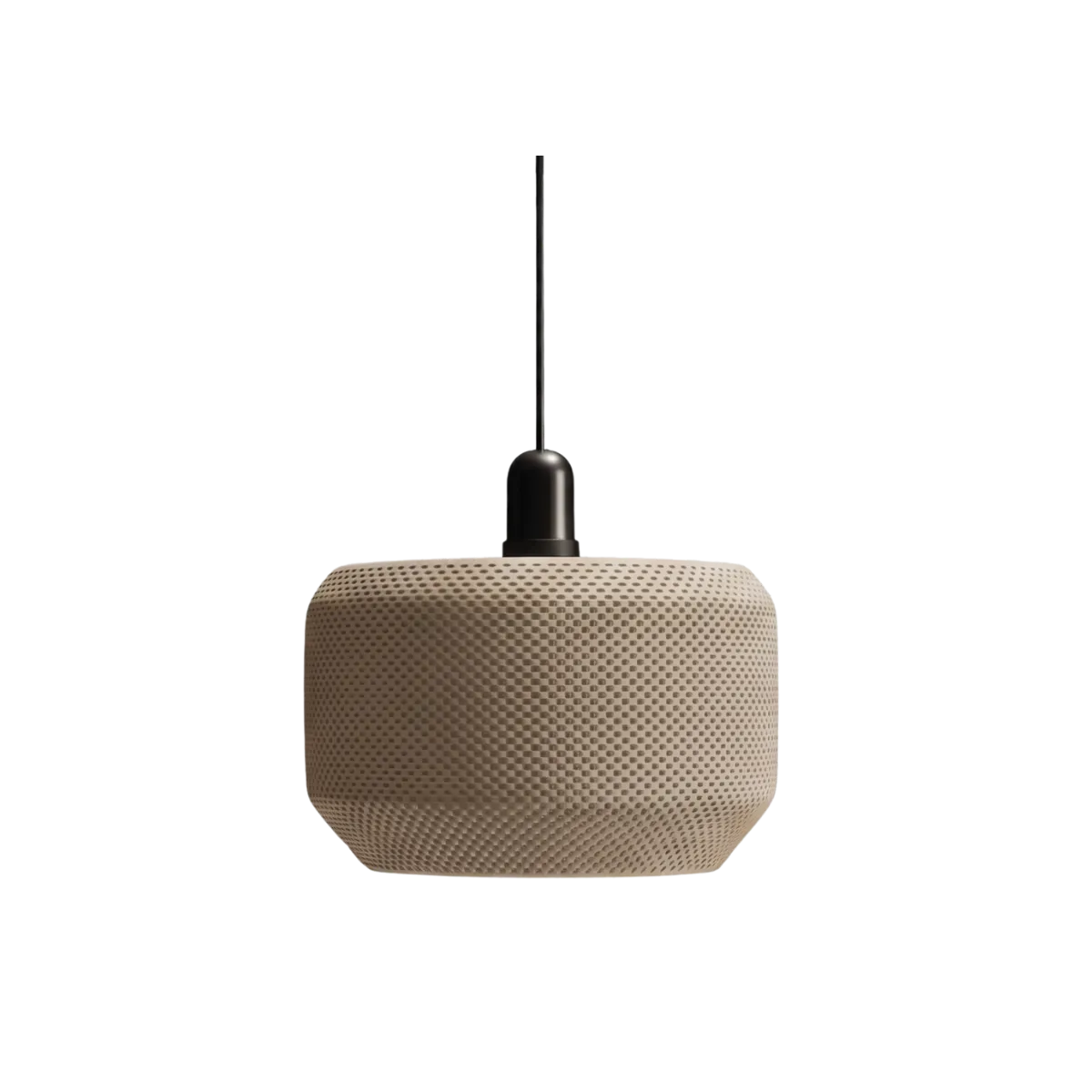 Luminária Pendente Mariana Artesanal com Textura Decorativa