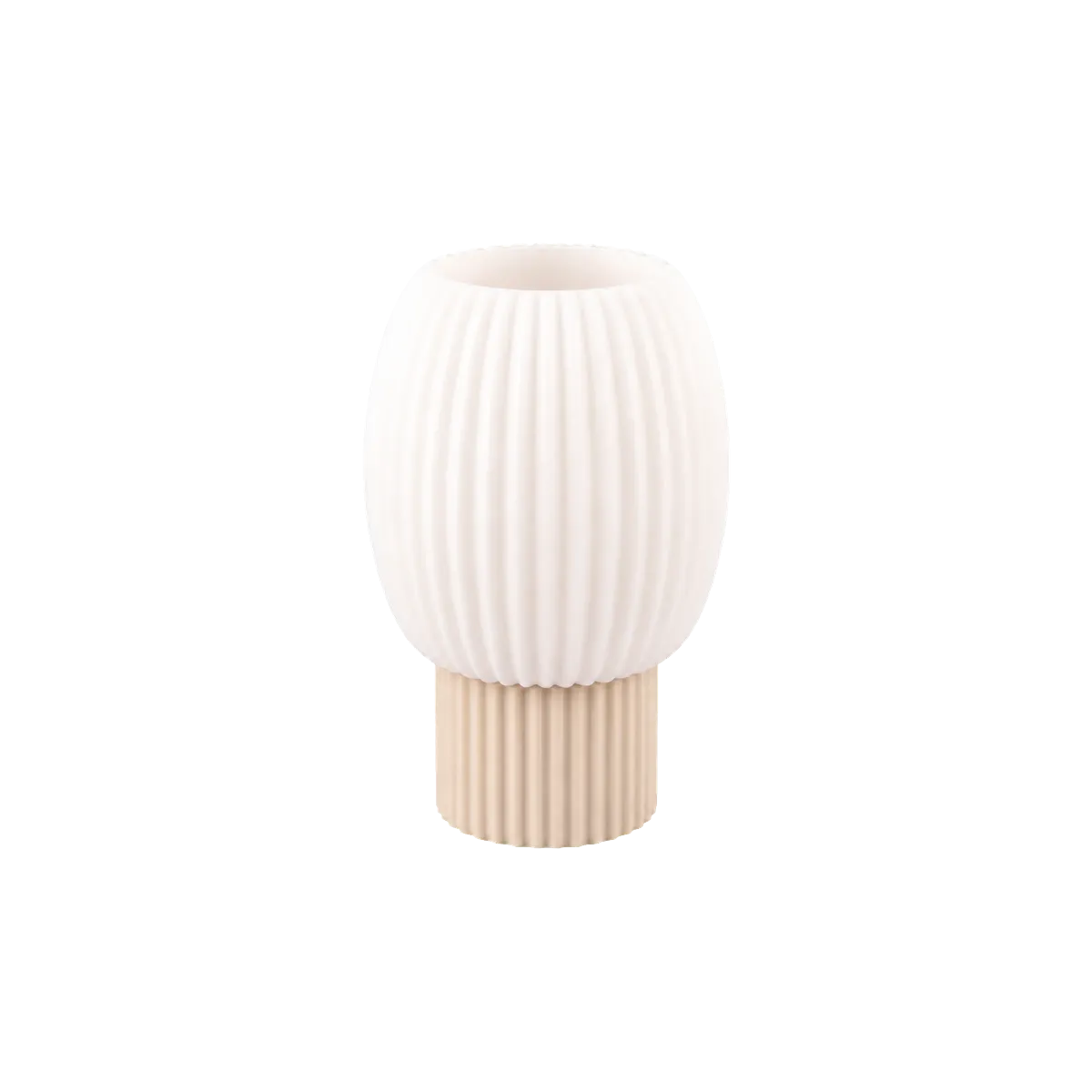 Luminária de Mesa Rebeca com Difusor Oval Canelado — foto 4