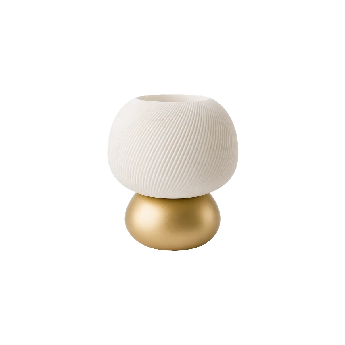 Luminária de Mesa Valentina – Forma Orgânica com Textura Espiral — foto 4