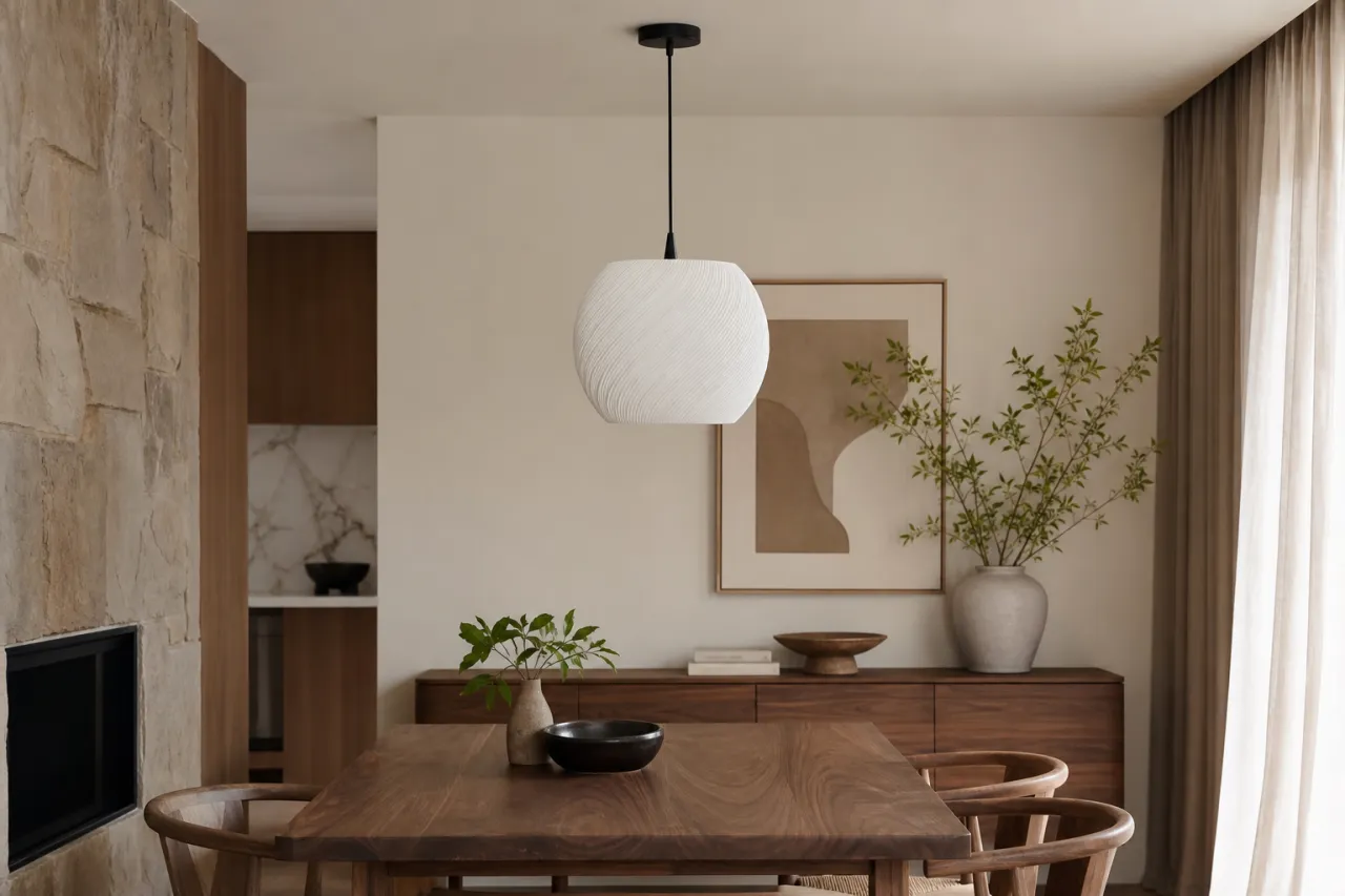 Luminária Pendente Flávia com Forma Esférica — foto 8