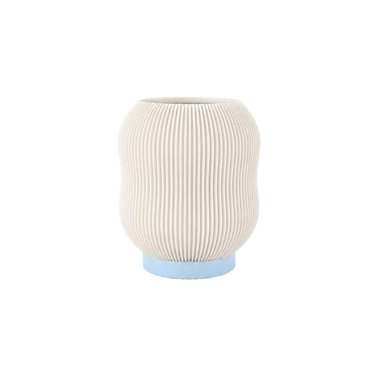 Luminária de Mesa Nicole Estilo Lanterna com Ondas Verticais — foto 6