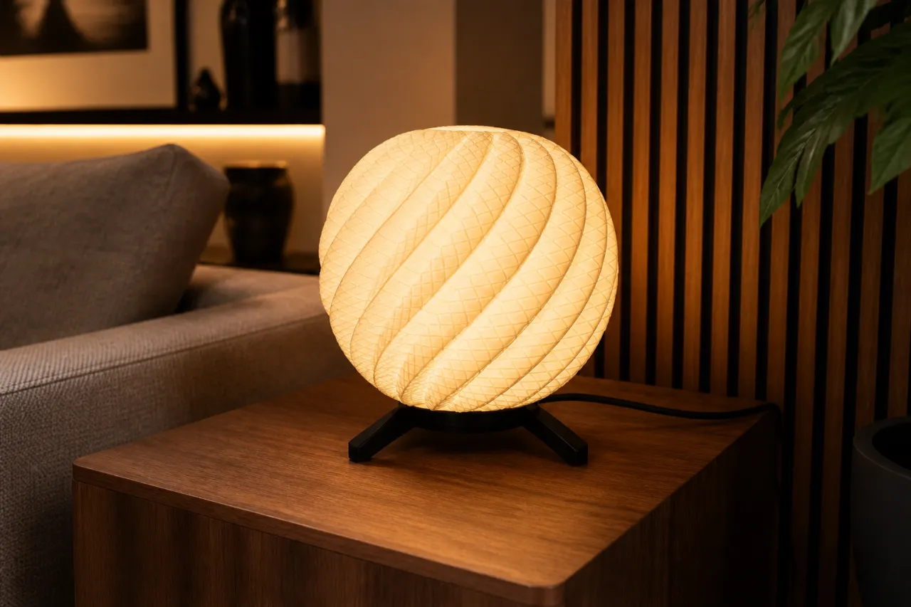 Luminária de Mesa Antonella com Esfera Torcida — foto 9
