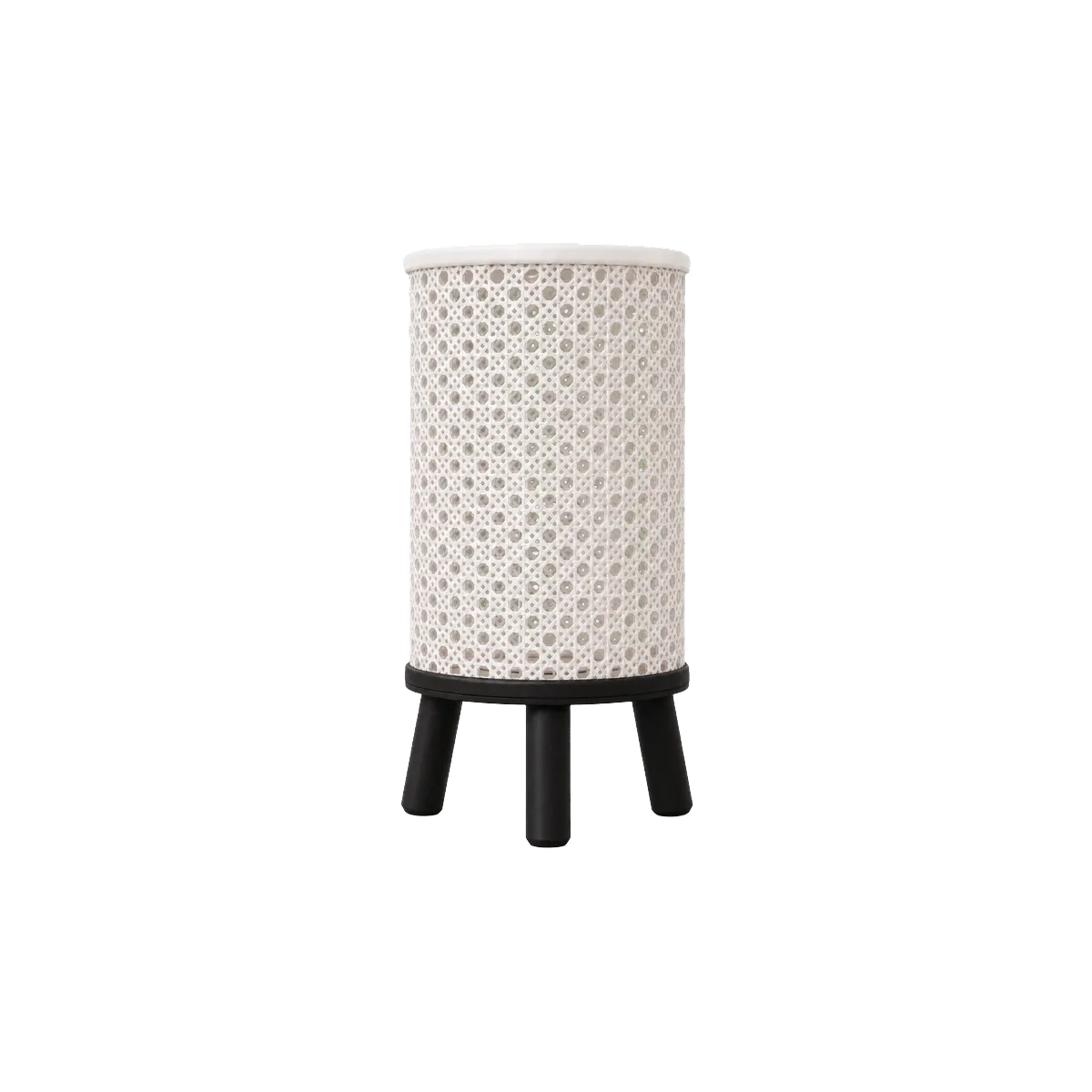 Luminária de Mesa Vitória com Trama Rattan e Base de Três Pés — foto 3