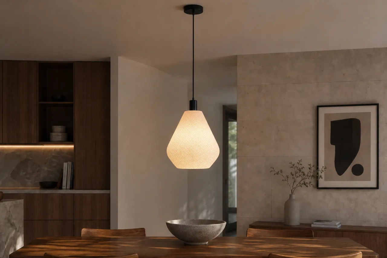 Luminária Pendente Ester com Silhueta Geométrica — foto 9
