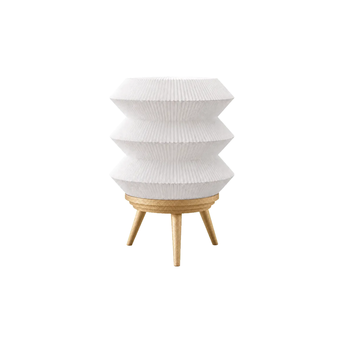 Luminária de Mesa Ingrid com Camadas Geométricas