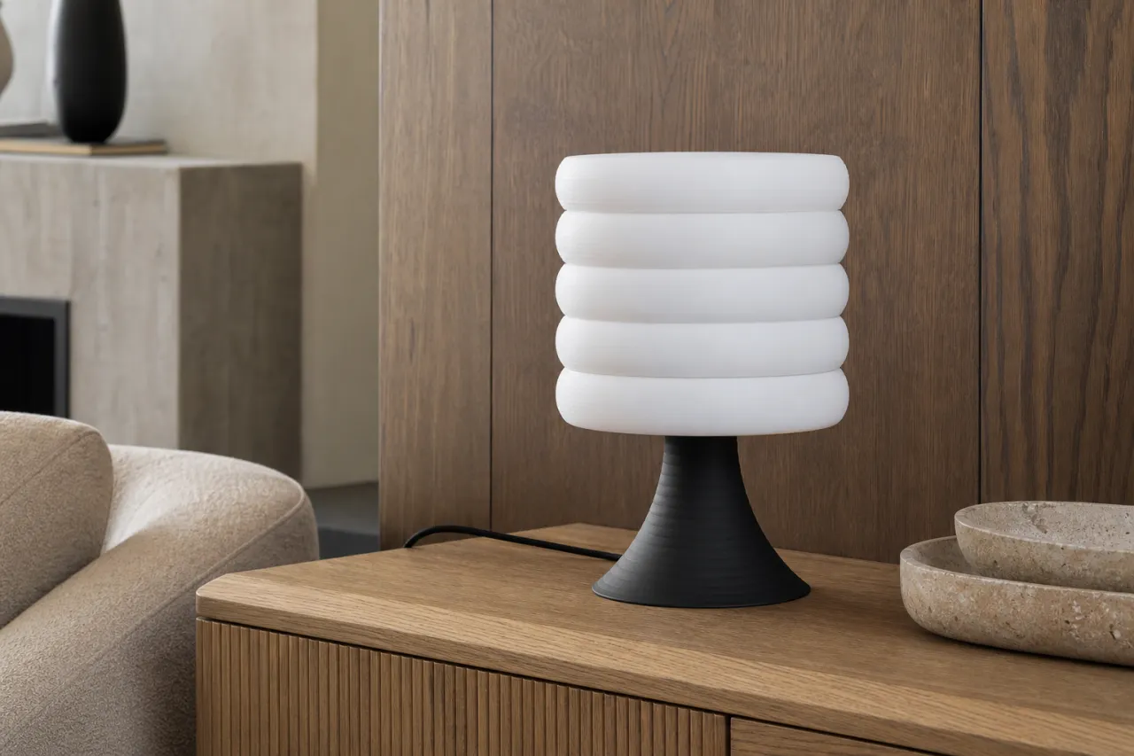 Luminária de Mesa Rafaela com Cúpula em Camadas — foto 8