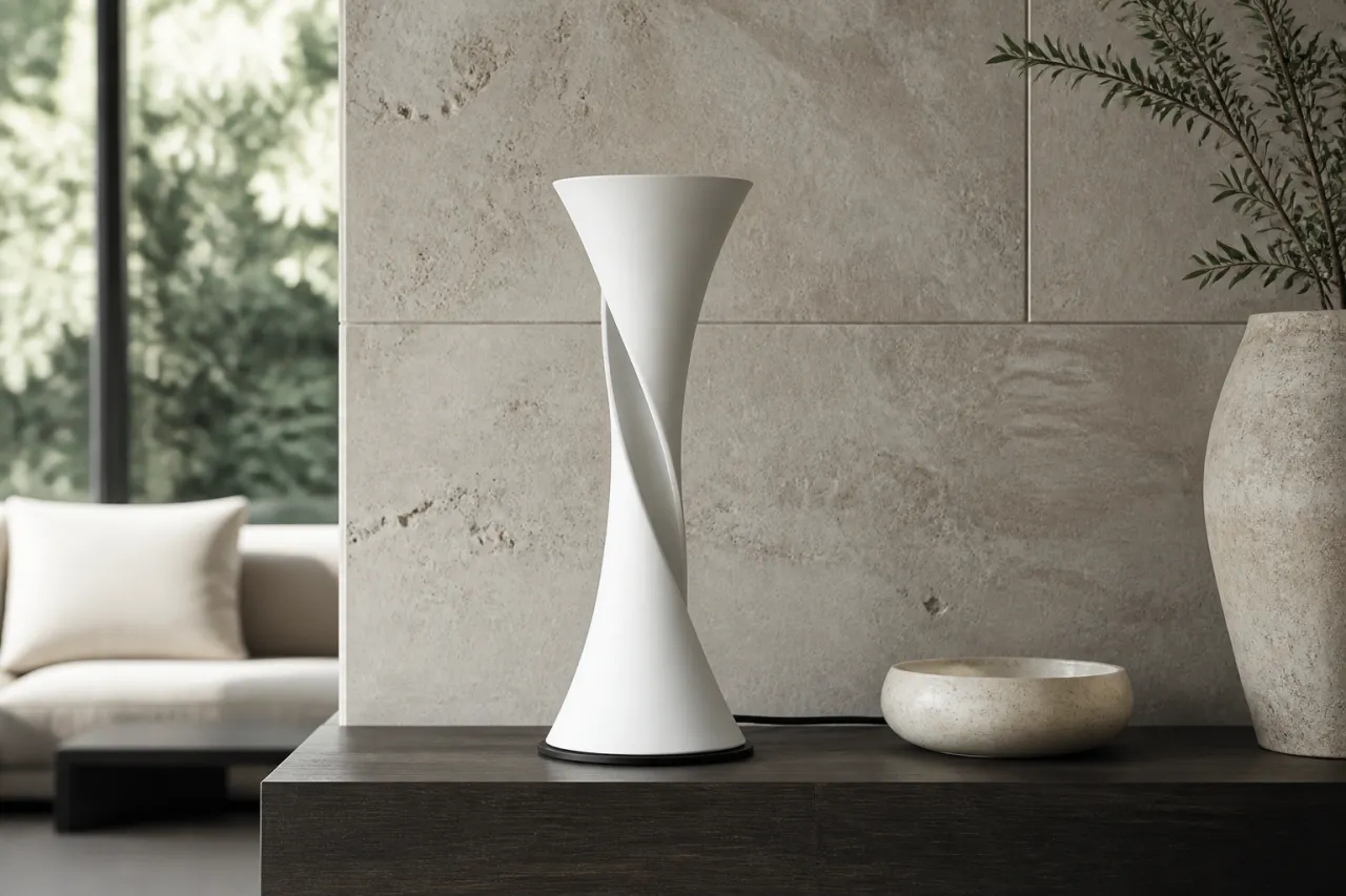 Luminária de Mesa Carolina com Design Escultural Torcido — foto 8
