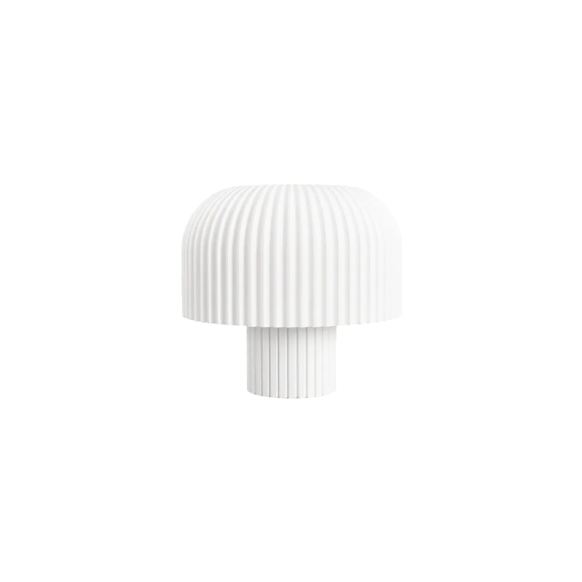 Luminária de Mesa Beatriz com Cúpula Cogumelo Canelada — foto 2