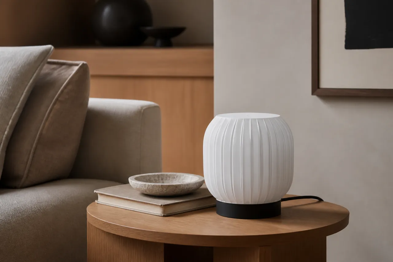 Luminária de Mesa Sabrina com Difusor Canelado — foto 8