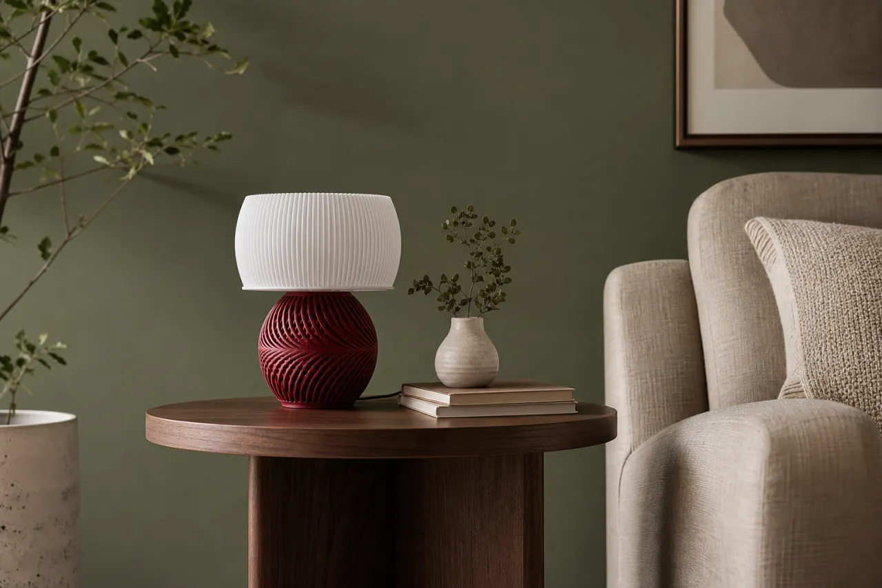 Luminária de Mesa Graziela com Base Vazada em Redemoinho — foto 8