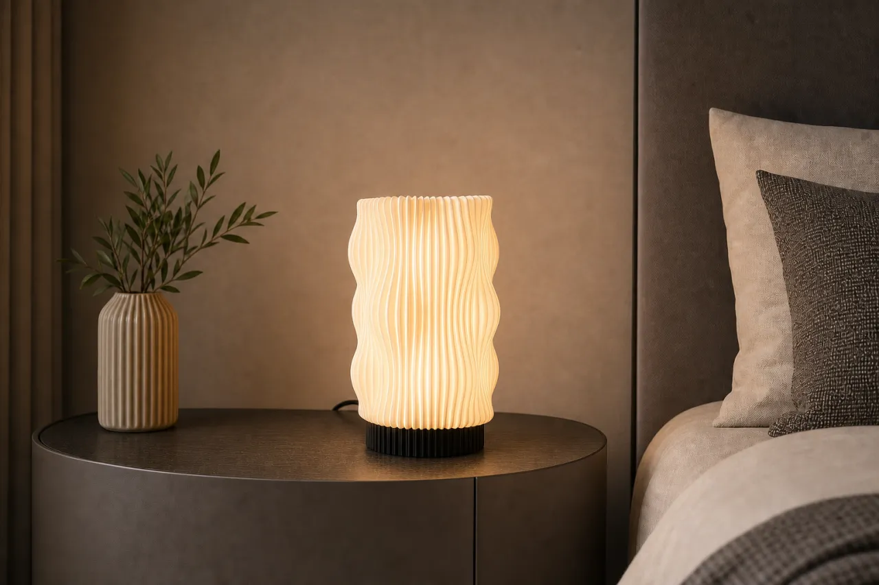 Luminária de Mesa Lavínia com Ondas Verticais — foto 9