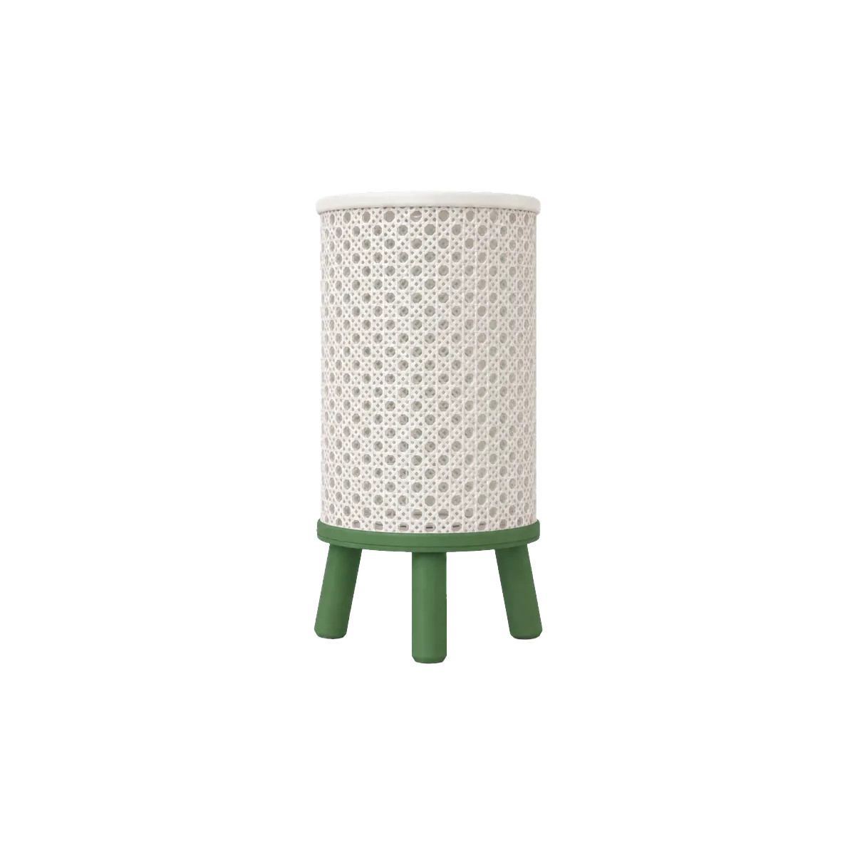Luminária de Mesa Vitória com Trama Rattan e Base de Três Pés — foto 5