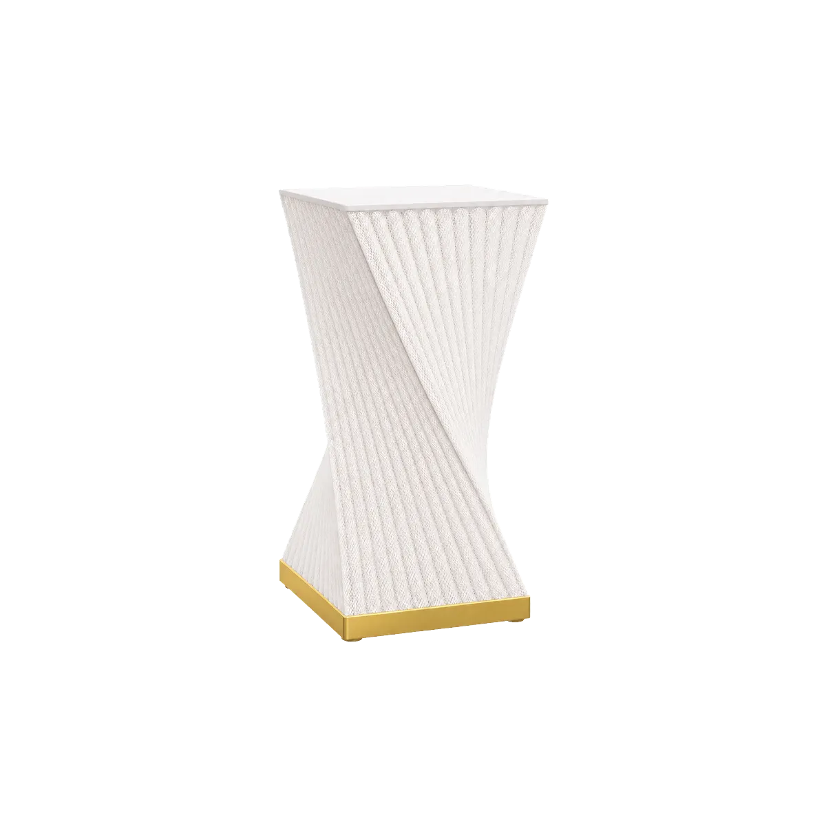 Luminária de Mesa Maitê – Coluna Quadrada com Torção Escultural — foto 4