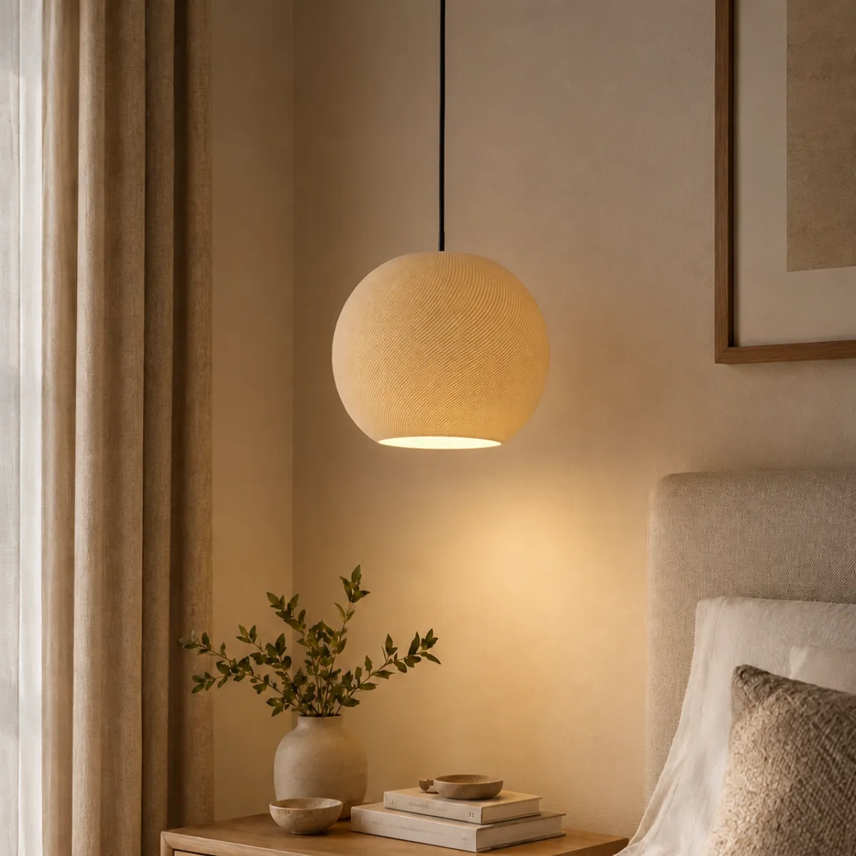 Luminária Pendente Kefilyn Artesanal com Design Orgânico — foto 8