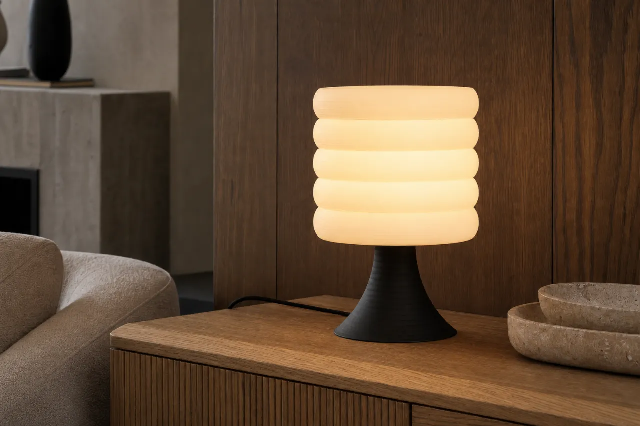 Luminária de Mesa Rafaela com Cúpula em Camadas — foto 9