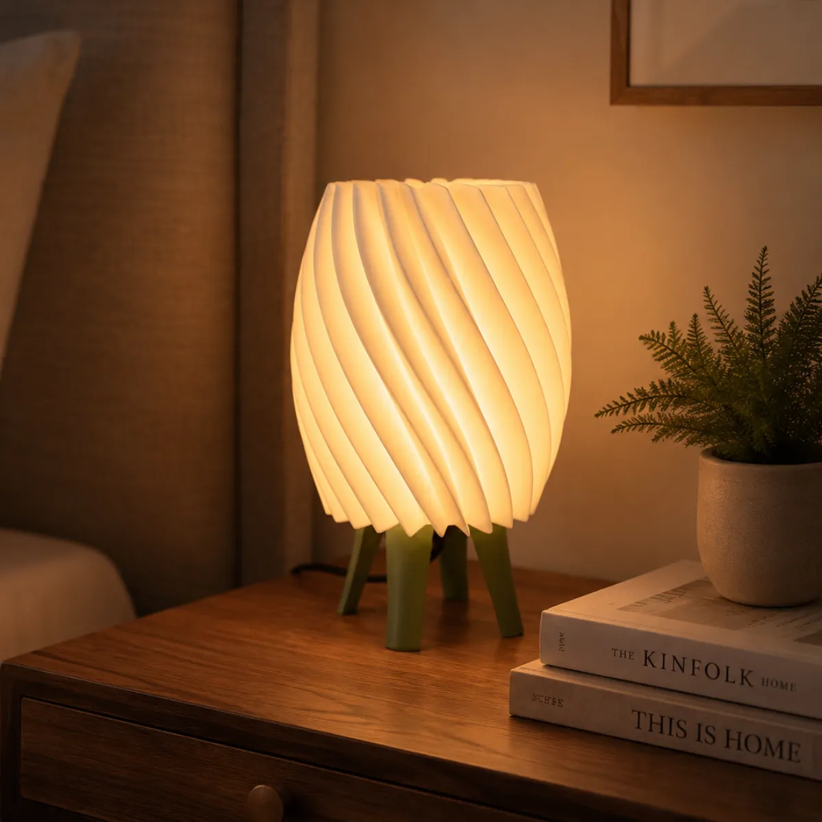 Luminária de Mesa Amanda Minimalista com Design Orgânico — foto 3