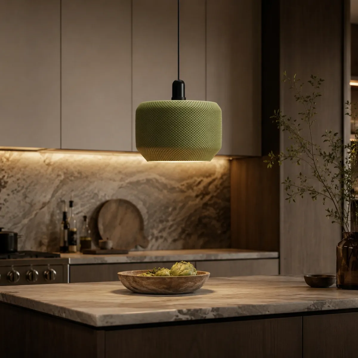 Luminária Pendente Mariana Artesanal com Textura Decorativa — foto 7